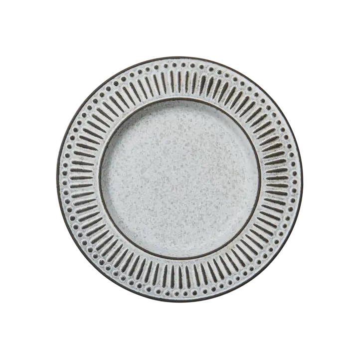 ANTONIA Tallrik, Grå/elfenben, 21 cm