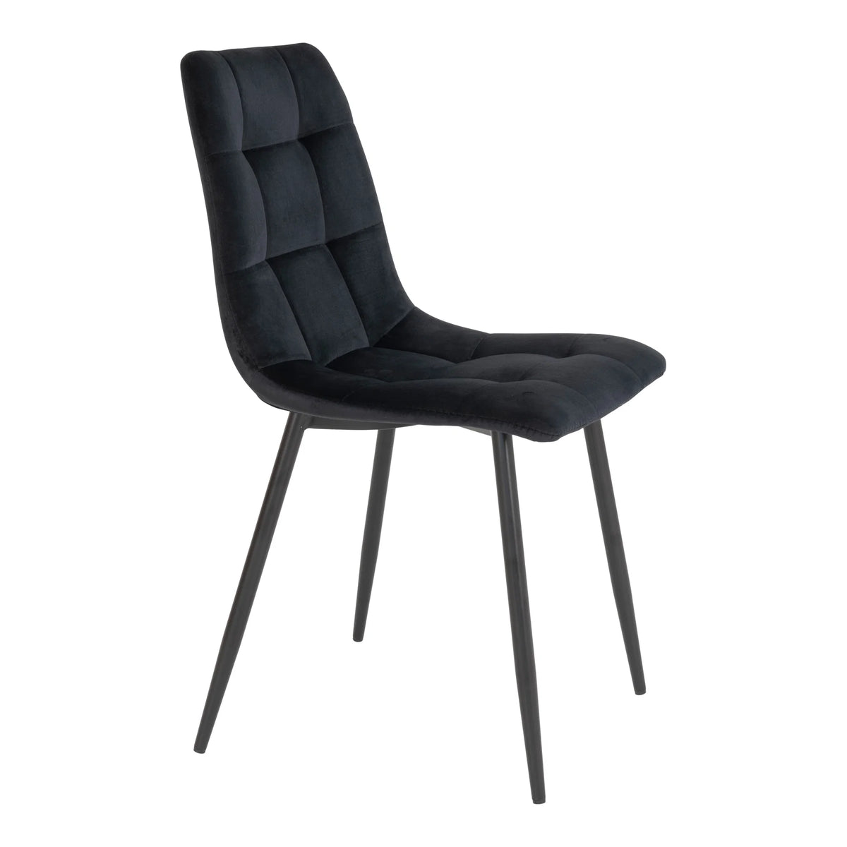 House Nordic, Middelfart Matstol Sammet Svart – set om 2