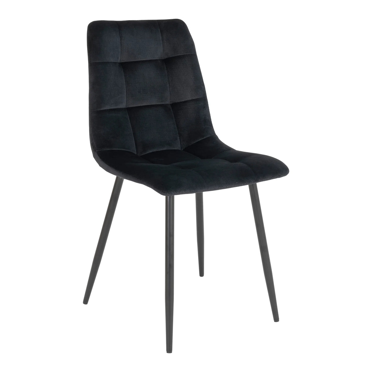 House Nordic, Middelfart Matstol Sammet Svart – set om 2