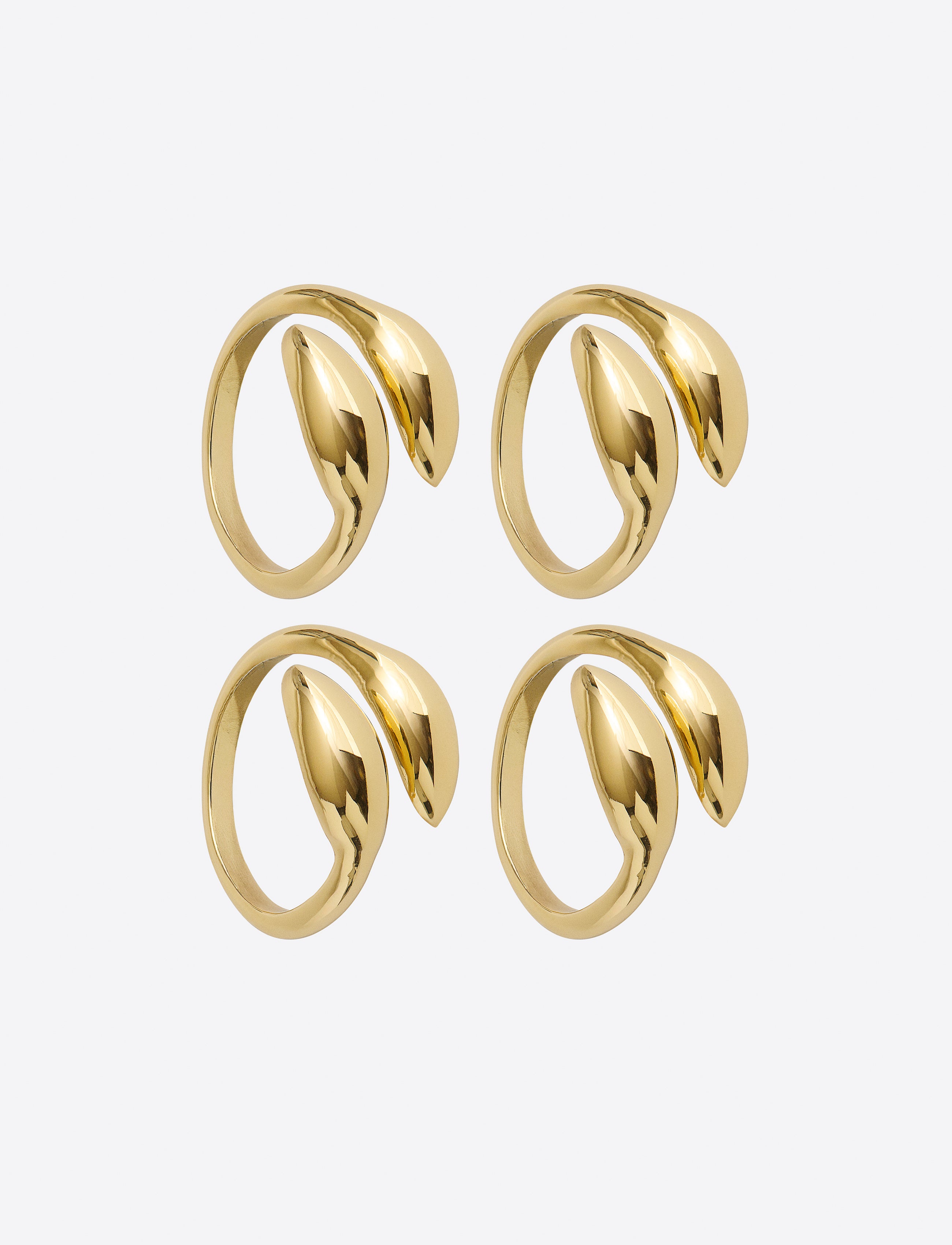 Inverness Napkin ring Brass 4 Pack