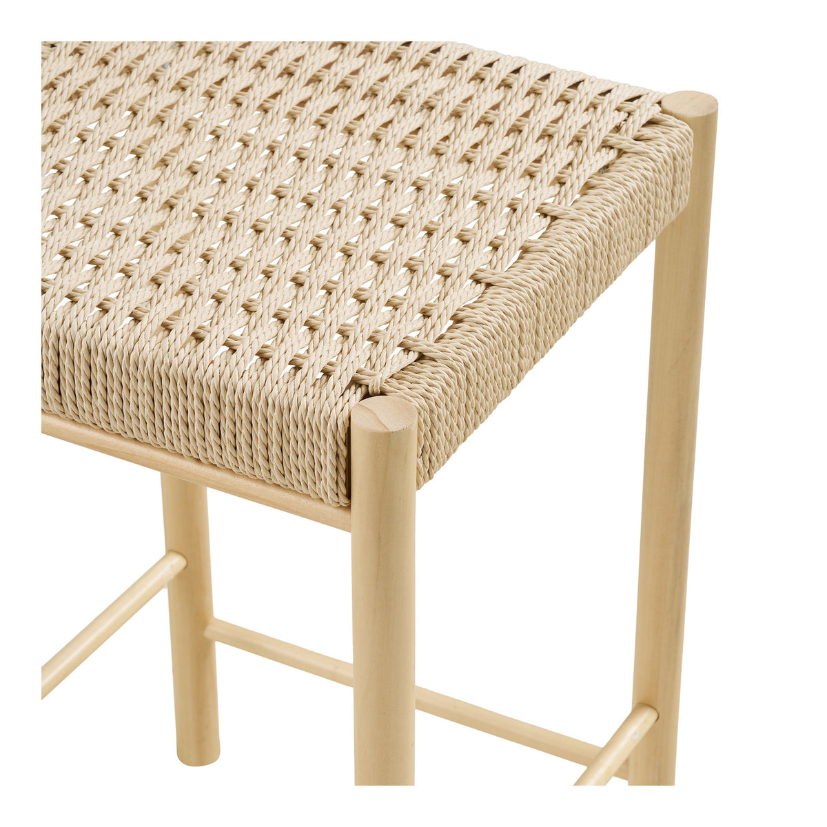 House Nordic, Abano Barstol Poppel Natur med Flätad Sits Sitthöjd 66,5 cm