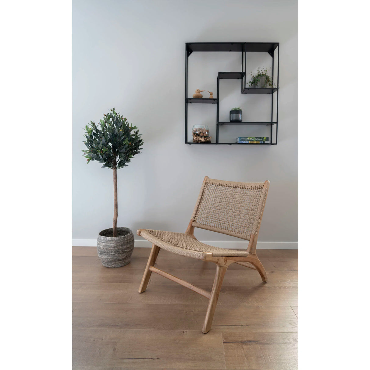 House Nordic, Derby stol – natur, med ben i teak