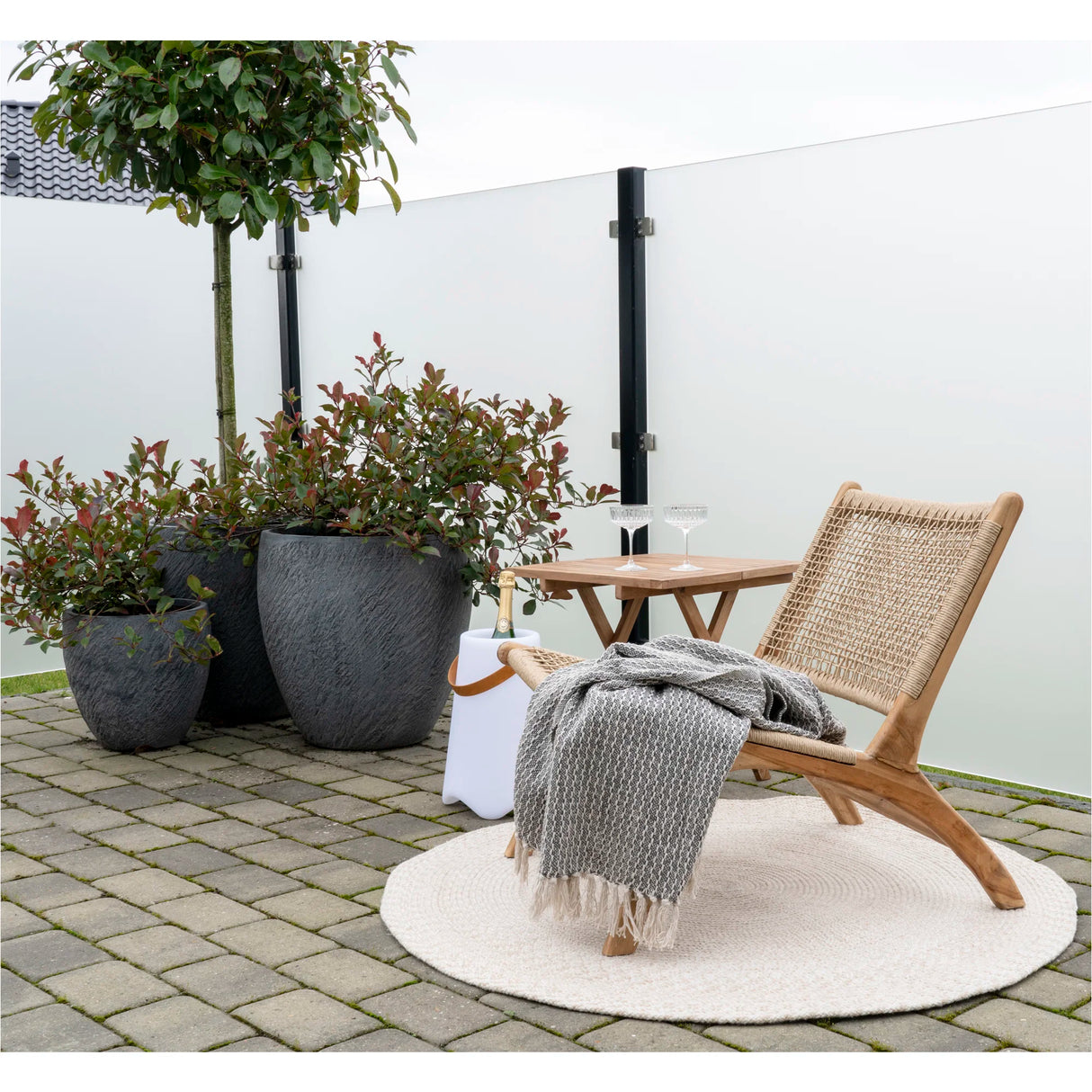 House Nordic, Derby stol – natur, med ben i teak