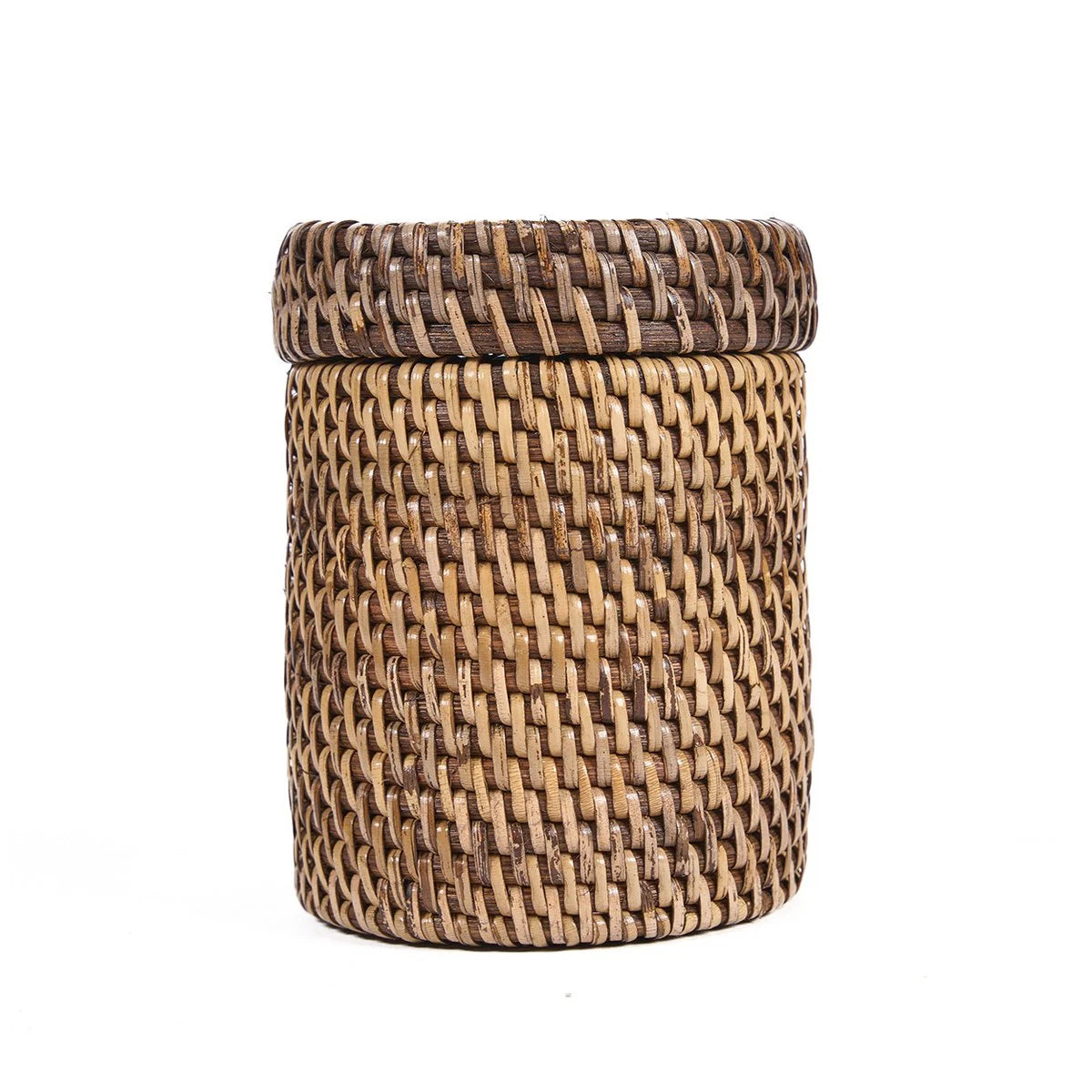 Bazar Bizar, Rattanburk med lock – Naturbrun