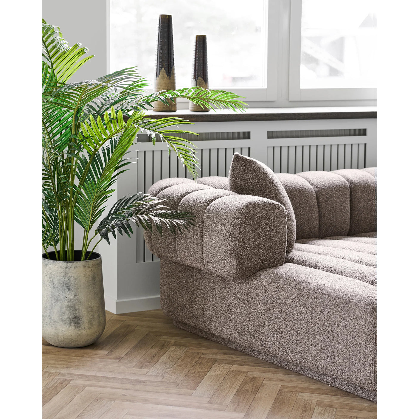 House Nordic, Aurora Loungesoffa Vänster Brun