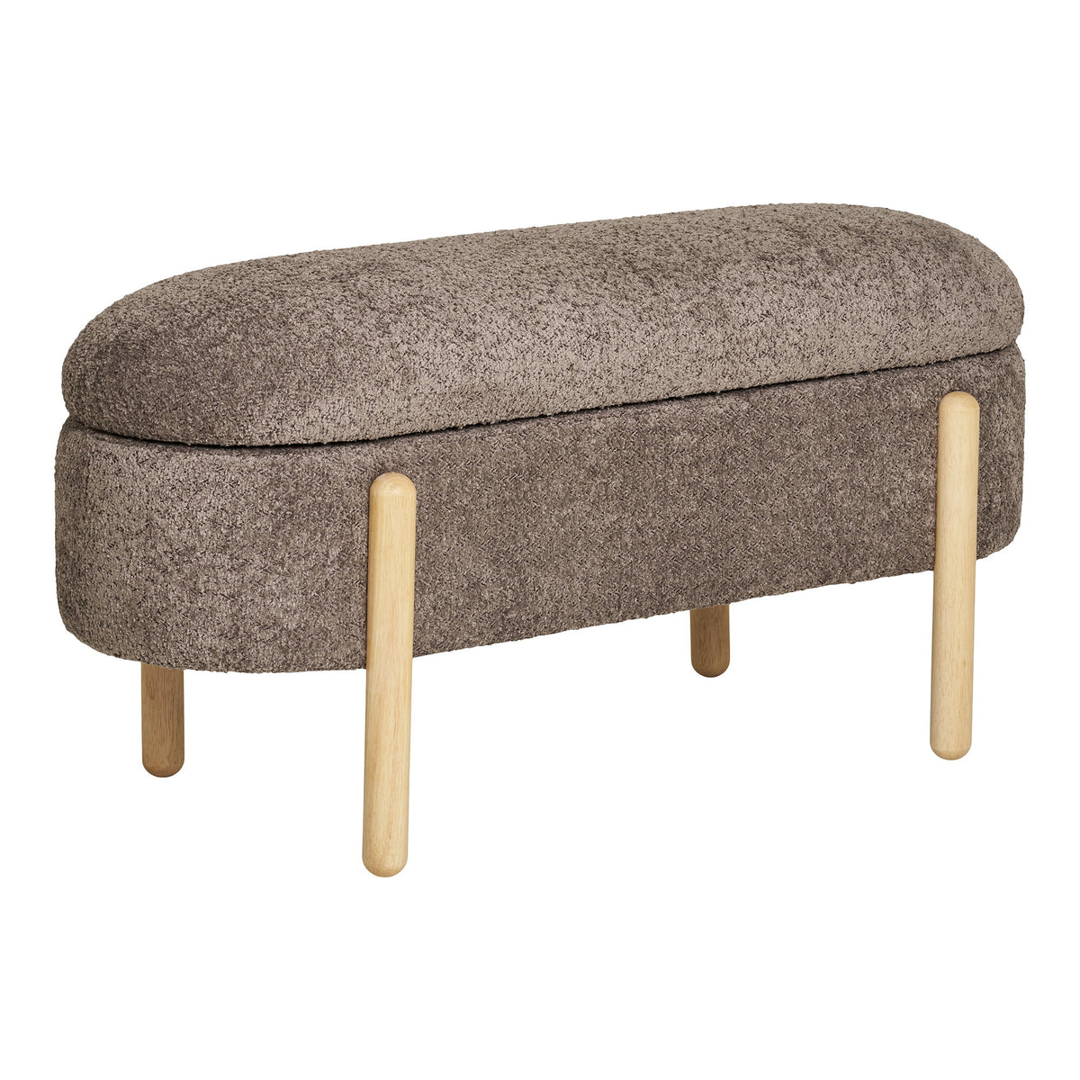 House Nordic, Branca Bänk med Förvaring Brun / Natur 97 cm