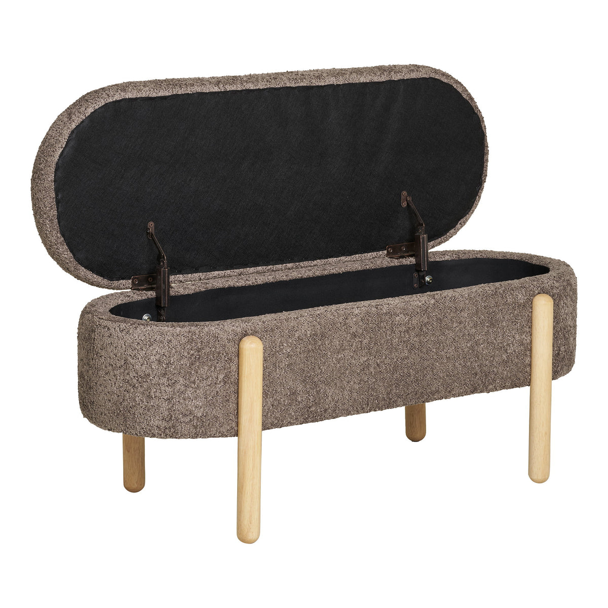 House Nordic, Branca Bänk med Förvaring Brun / Natur 97 cm
