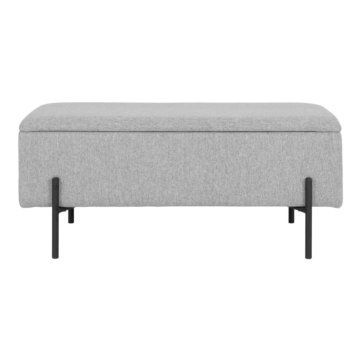 House Nordic, Watford Bänk med Förvaring Ljusgrå 95 cm