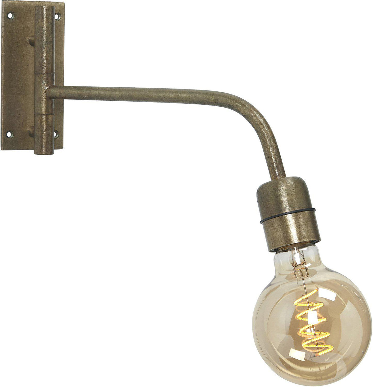 Base Vägglampa – Beaten gold 34 cm