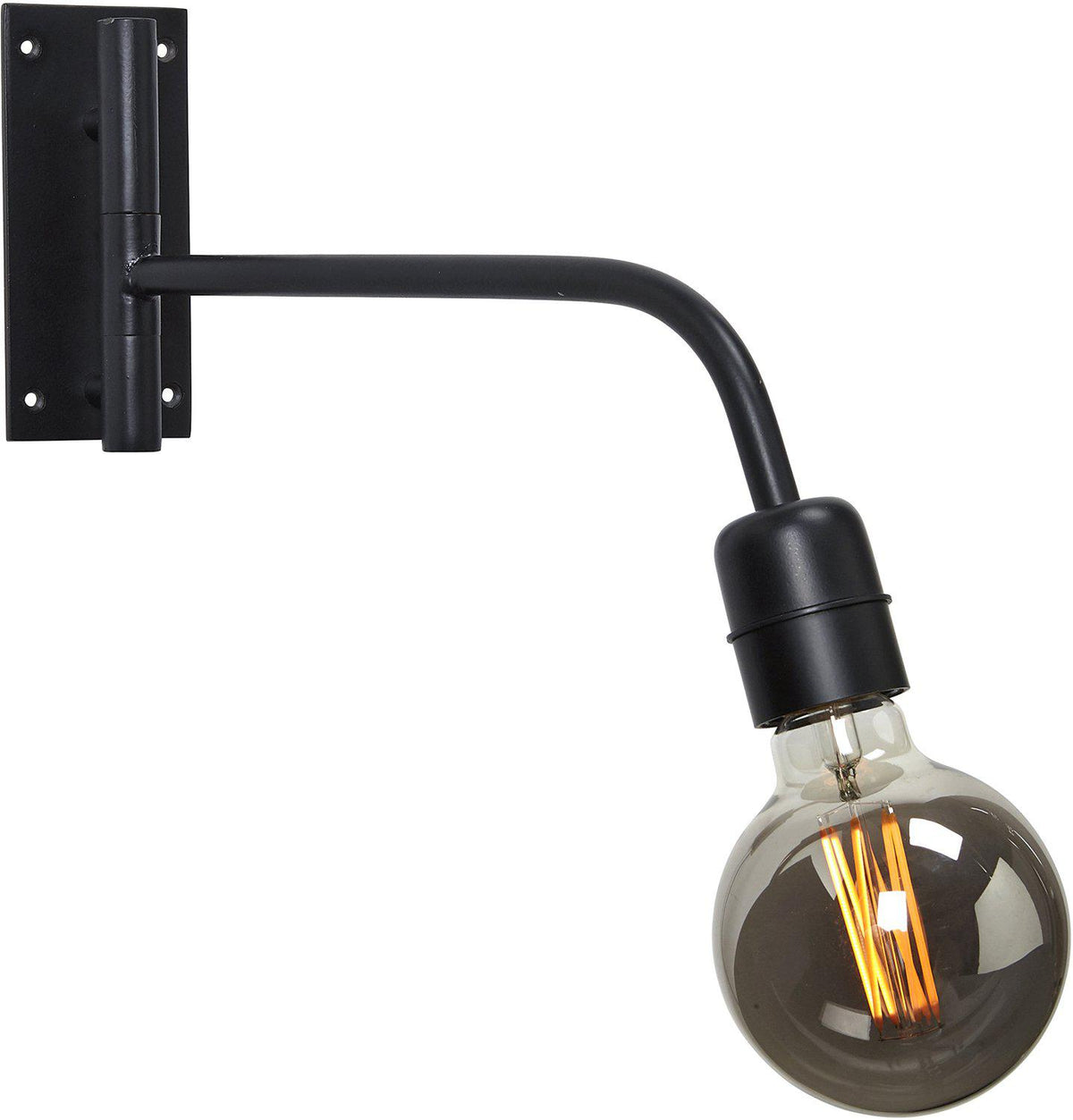 Base Vägglampa – Matt svart 34 cm