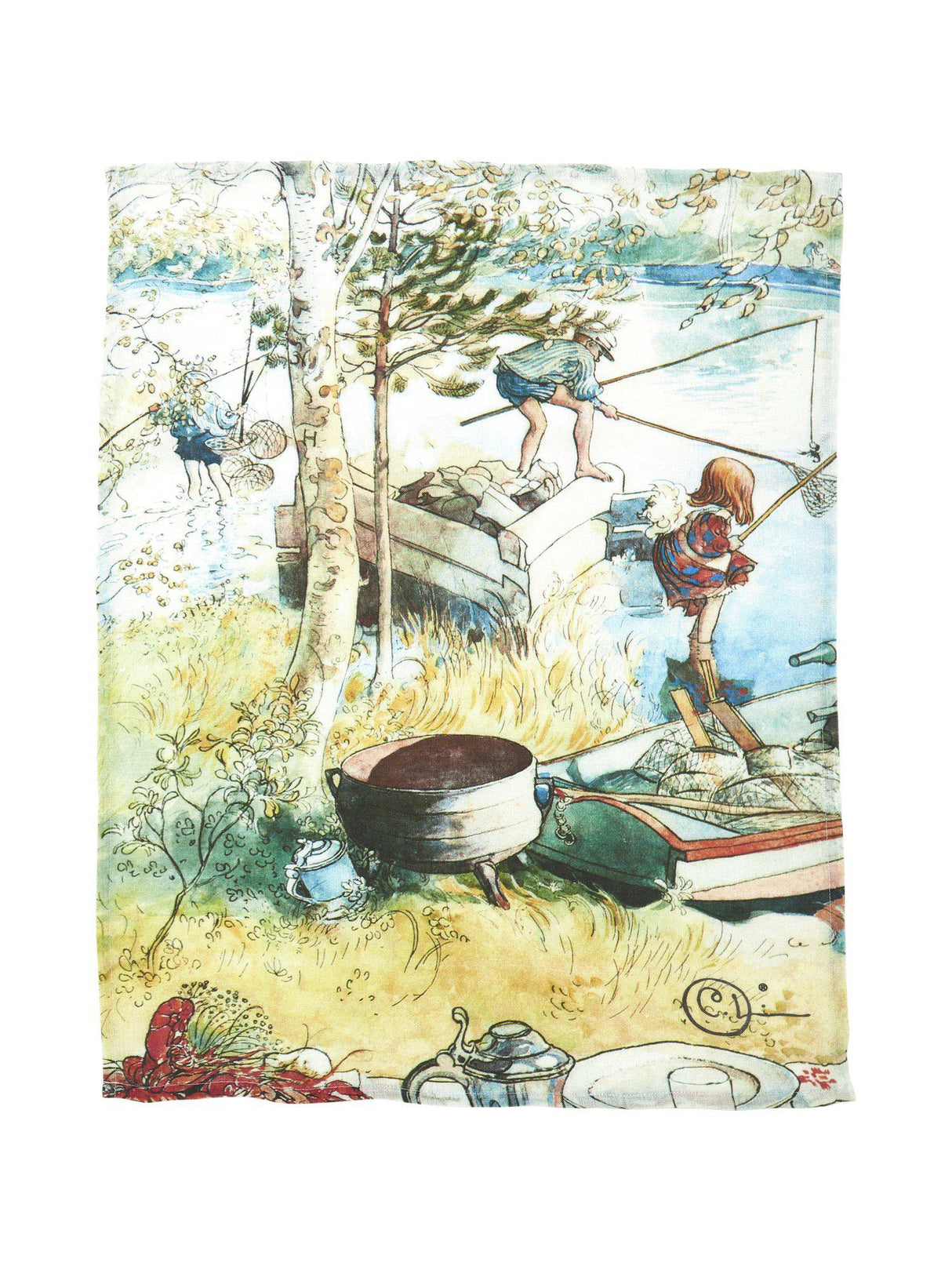 Kräftfiske Kökshandd Multi 50x70cm