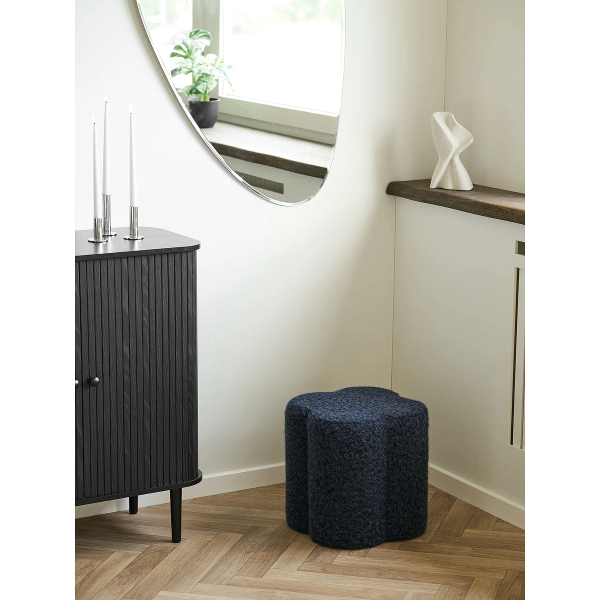 House Nordic, Durban Sittpuff Blå Ø42 cm