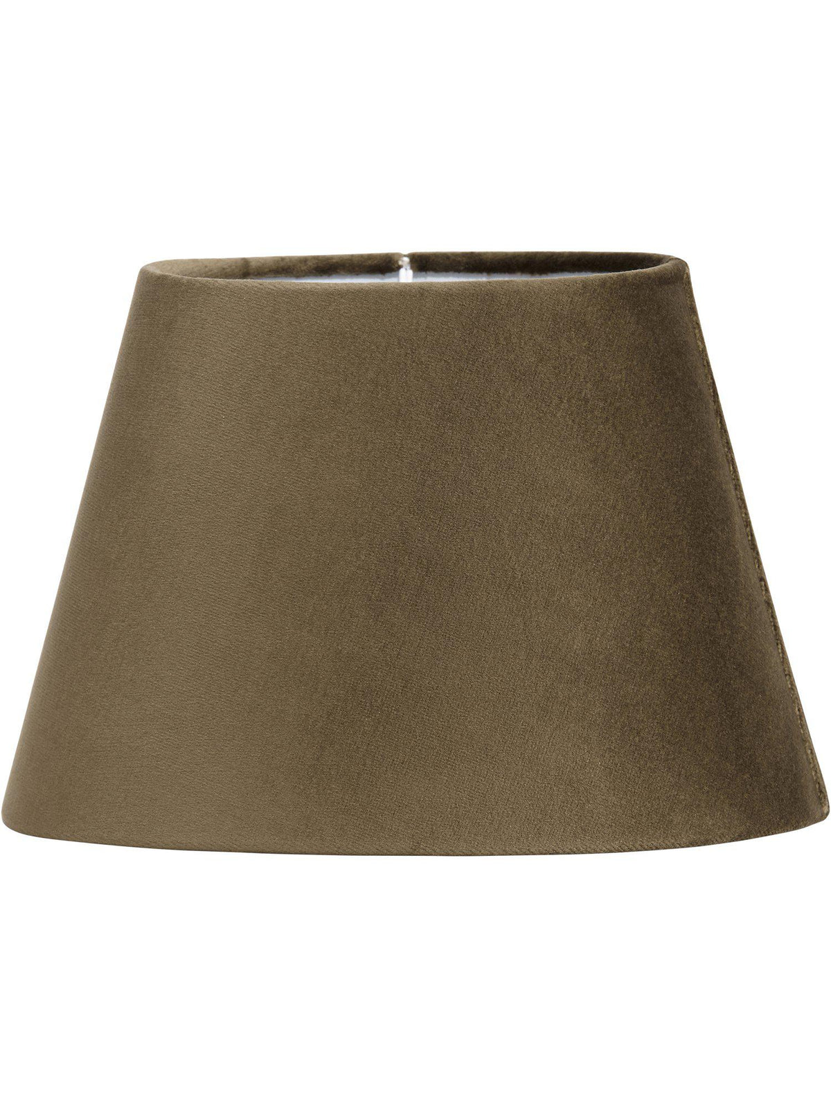 Oval Sammet – Brun 20 cm