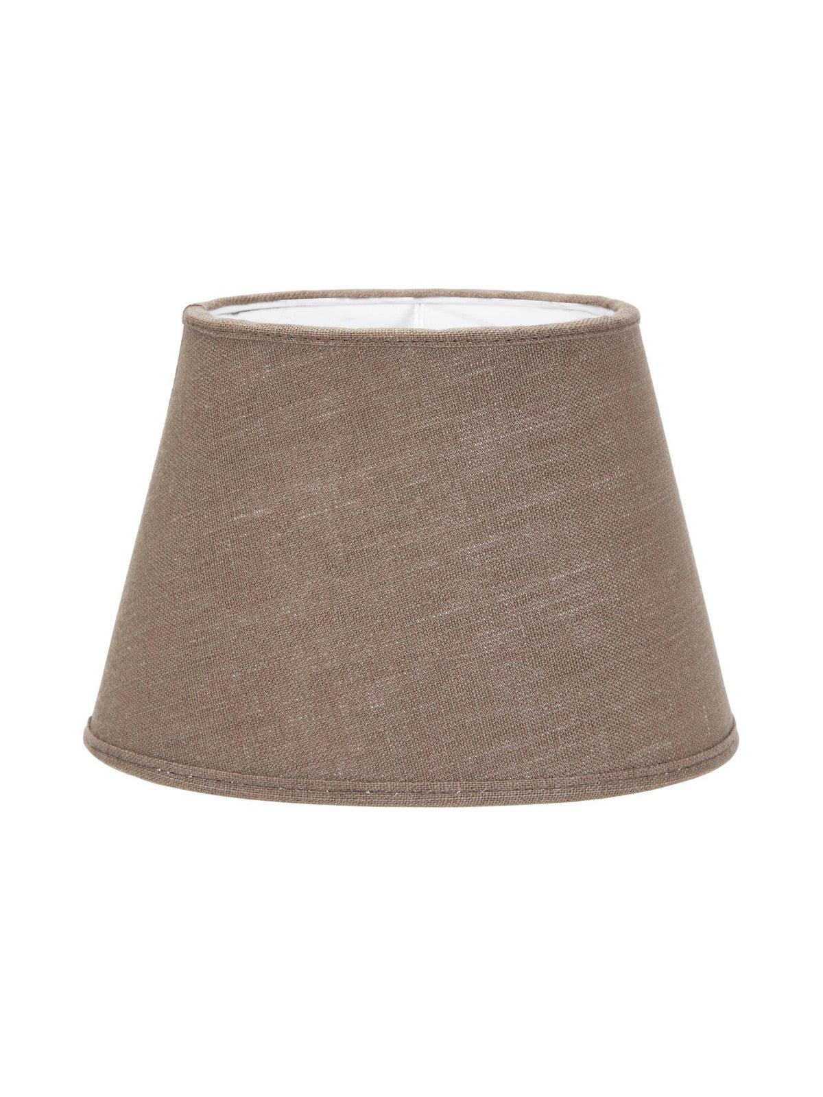 Oval Lampskärm – Lin mocca 30 cm