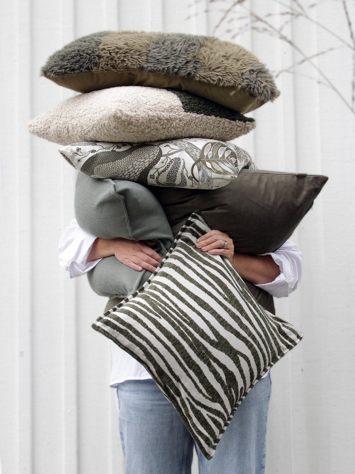 Marty Kuddfodral Mossa 45x45cm