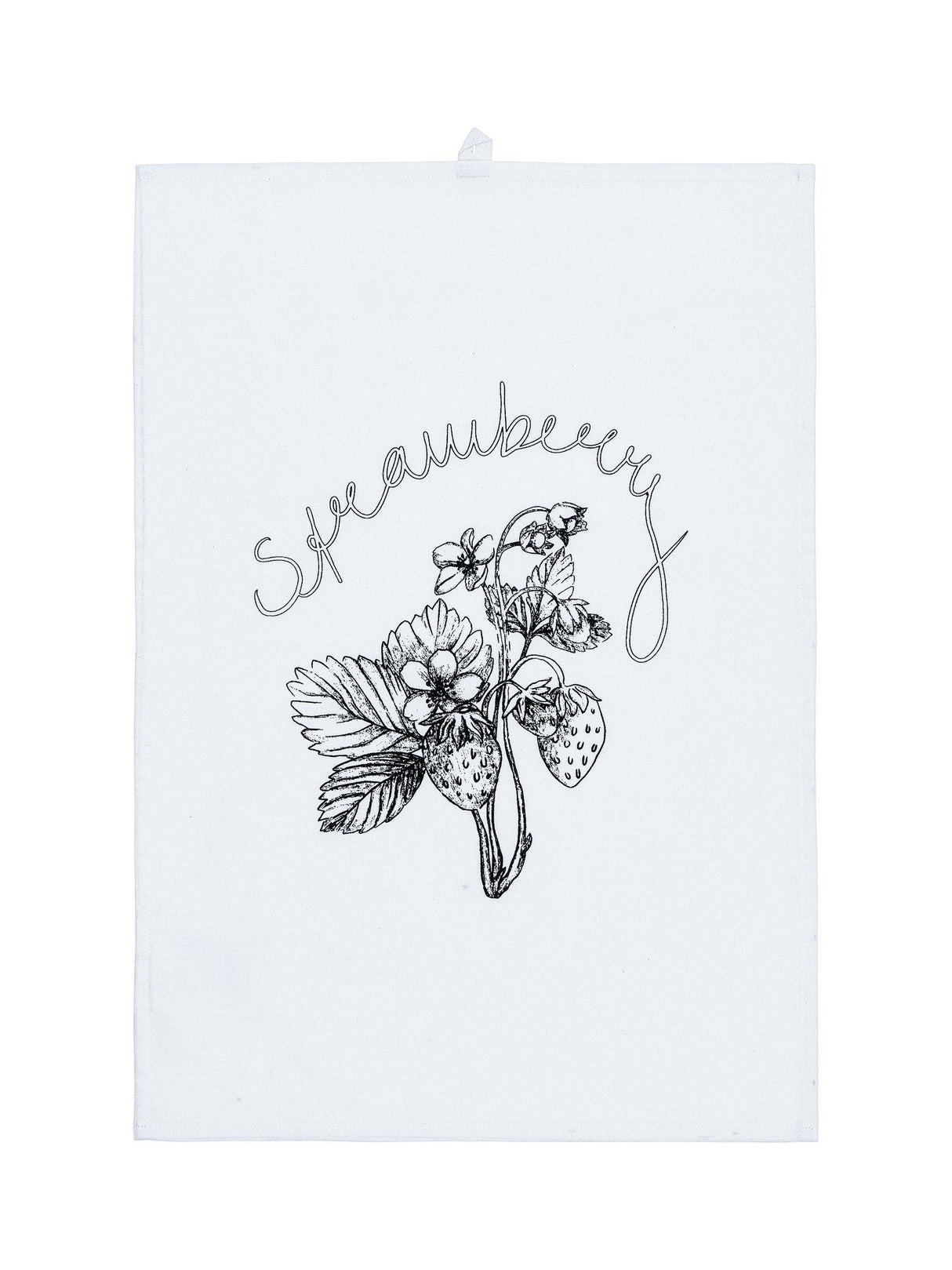 Strawberry Kökshandu Svart/Vit 47x70cm