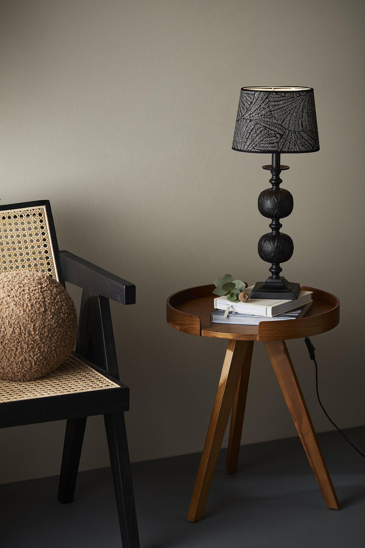 Omera Lampskärm – Kyoto svart 23 cm