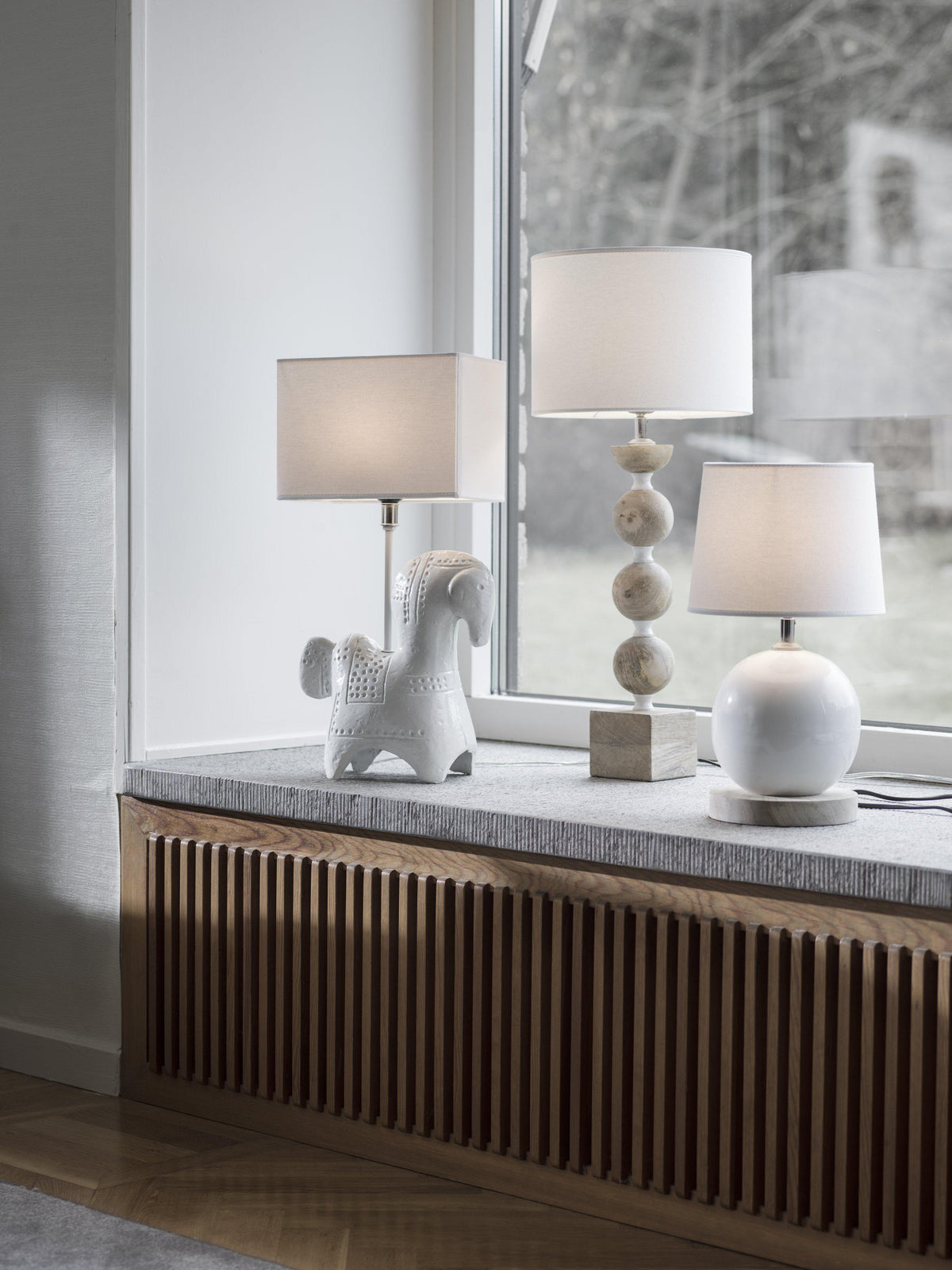 Rakel Lampskärm – Franza vit 23 cm