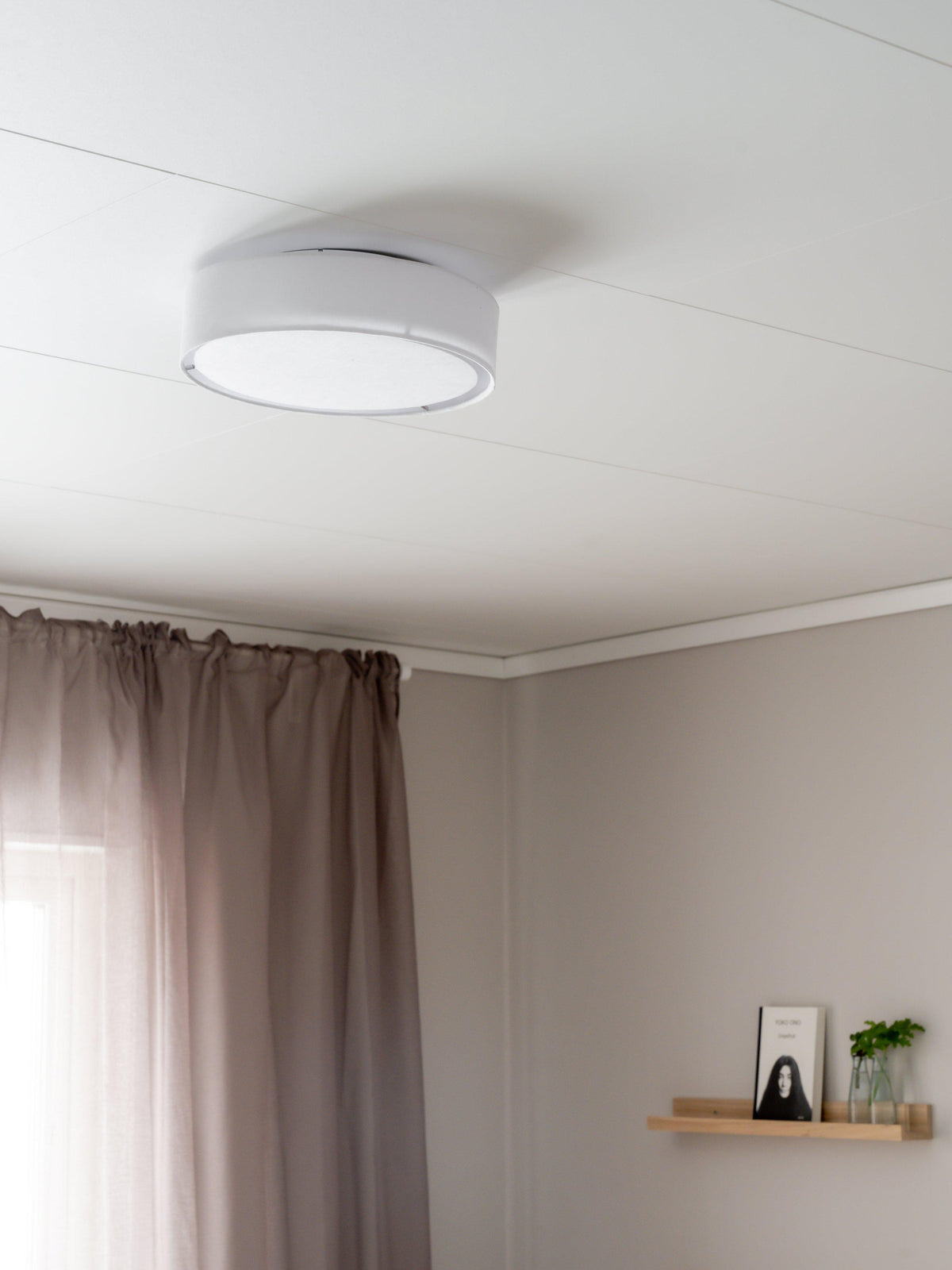 Sam Plafond Linne – Vit 33 cm