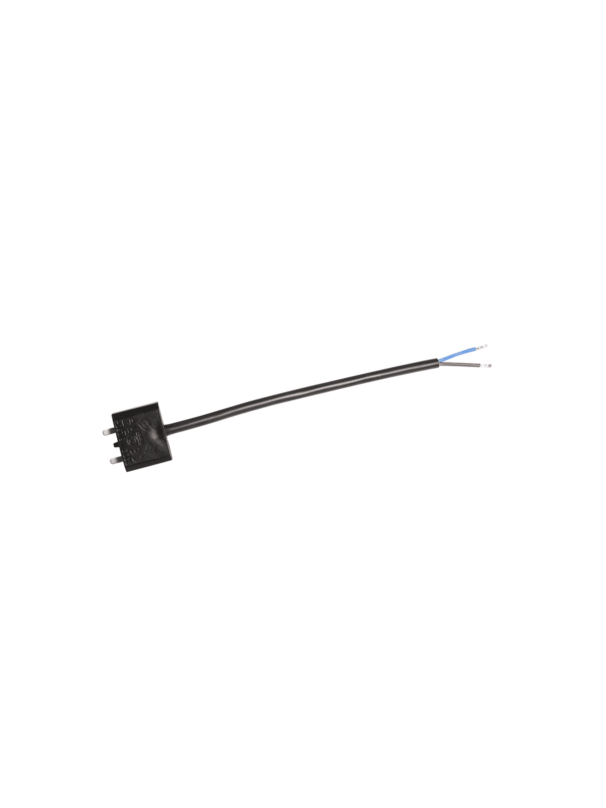 Takkontakt DCL Svart – 20 cm kabel ojordad