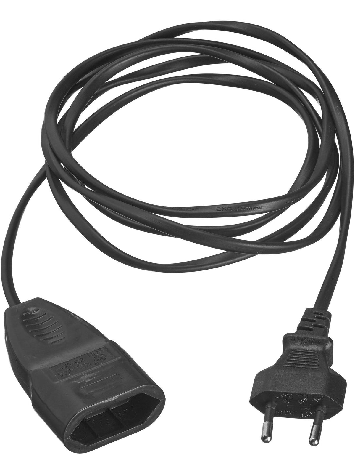 Förlängningssladd EU – Svart 2m 30 cm