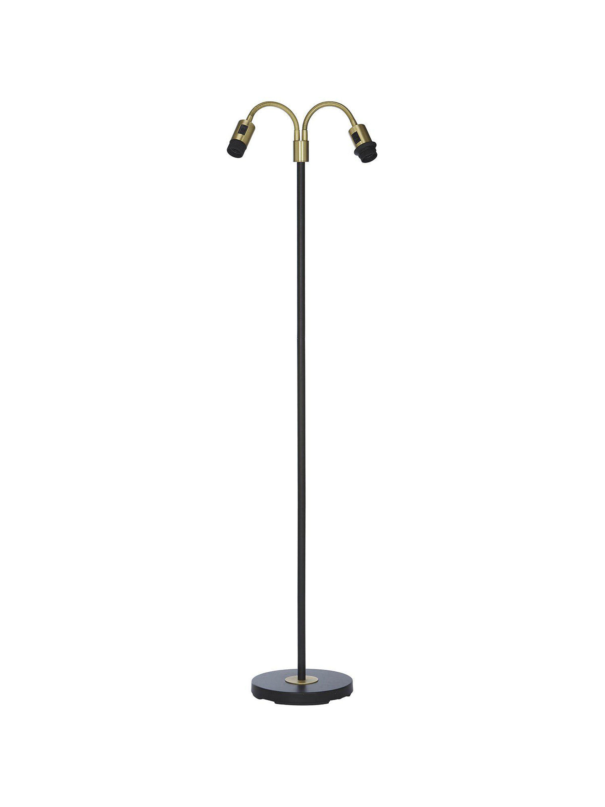 Amy Golvfot Flex2 – Svart/Mässing 150 cm