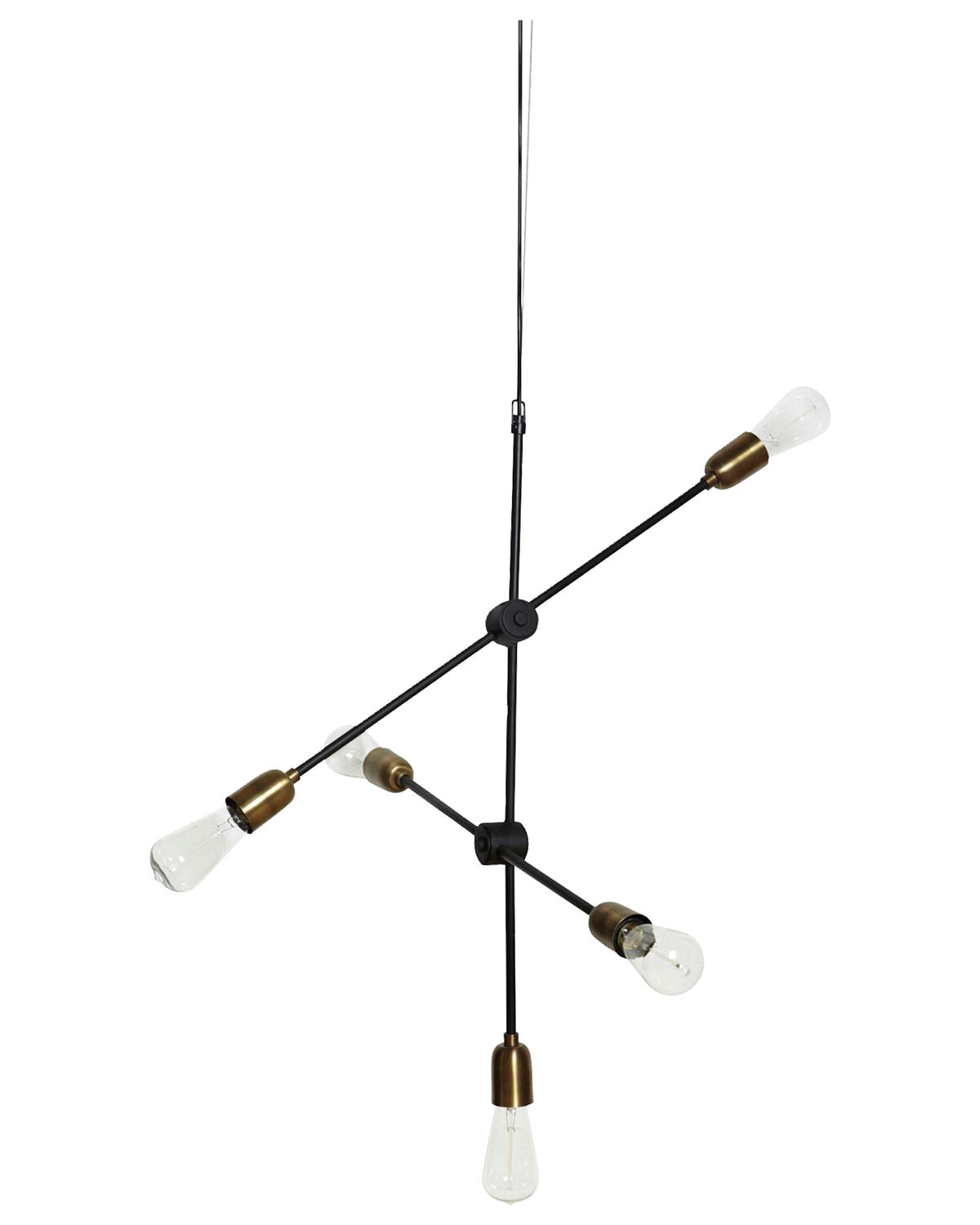Lampa, HDMolecular, Svart, Mässing