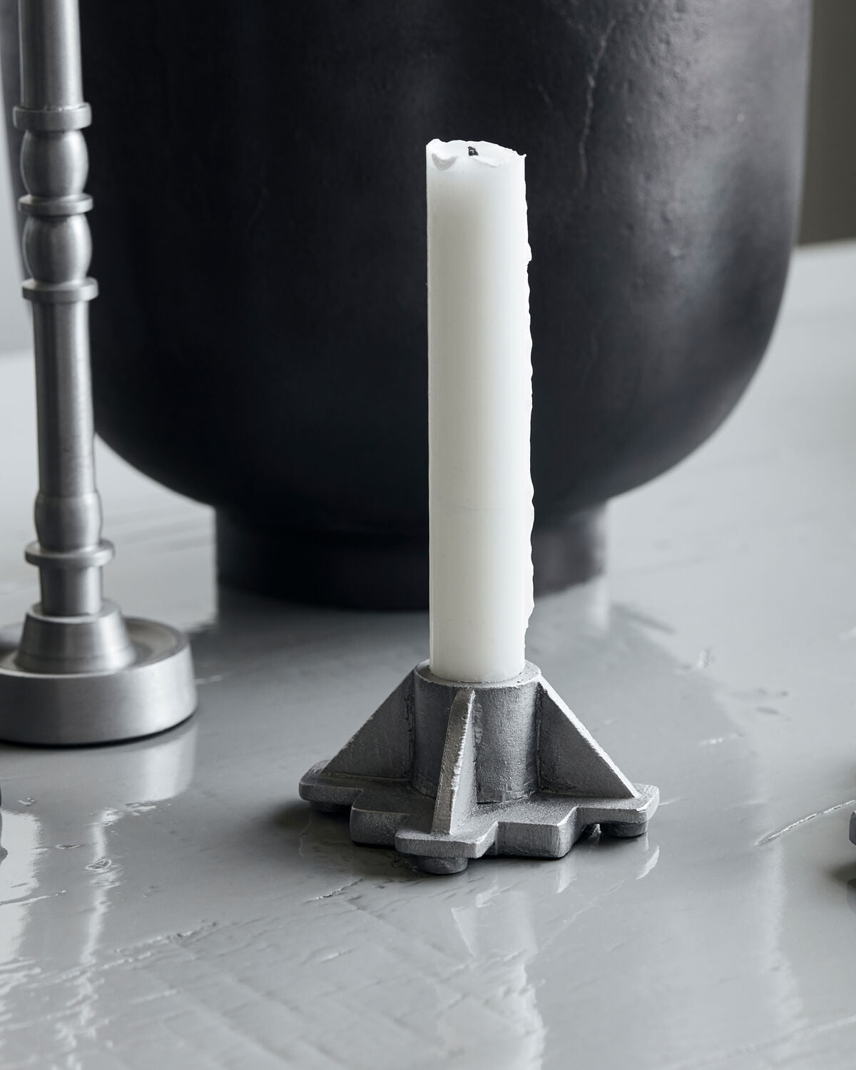 Ljusstake, HDCastle, Antikt aluminium