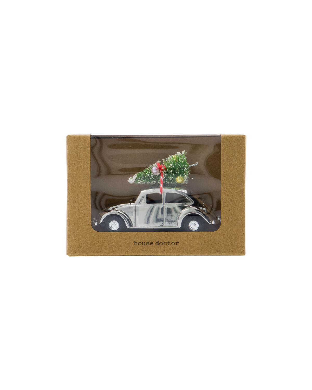 Dekoration, HDMini Xmas car, Silver