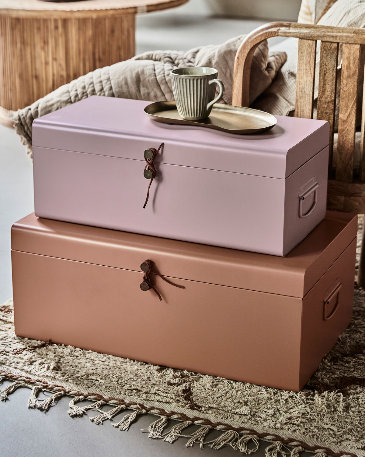 Förvaring, HDMetal, Beige, Rosa