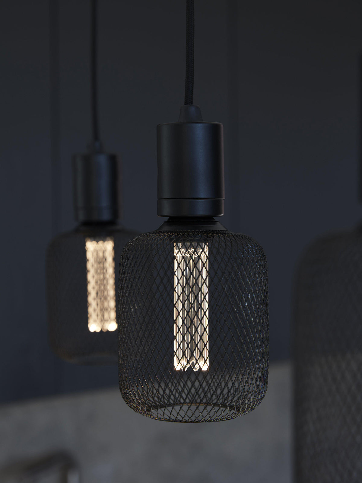 Grid LED – Svart, 10 cm