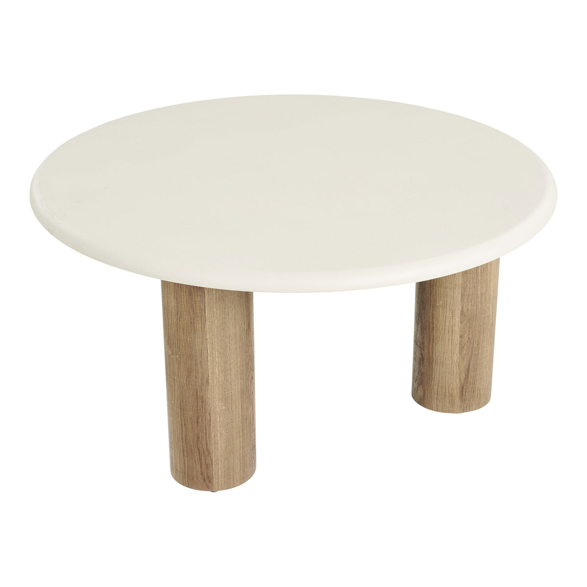 House Nordic, Fondi Runt Soffbord Cementlook Sand / Brun Ø80 cm