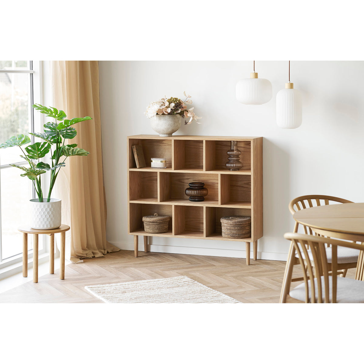 House Nordic, Jena Sidobord Ek Natur Ø40 cm