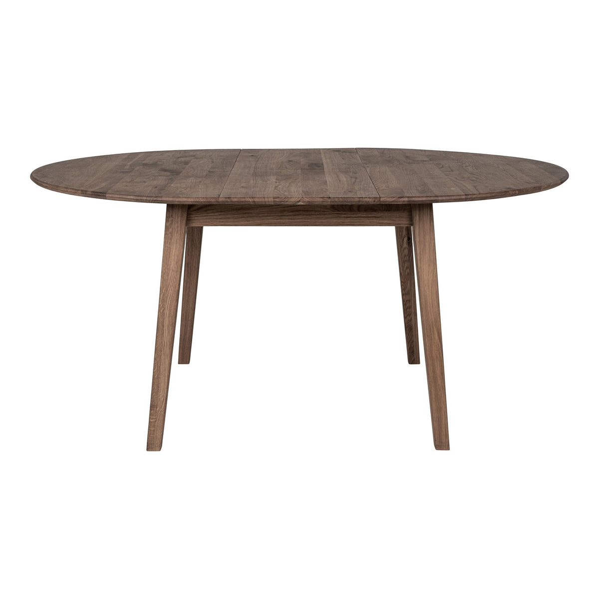 House Nordic, Metz Runt Utdragbart Matbord Ek Rökt Ø118 cm