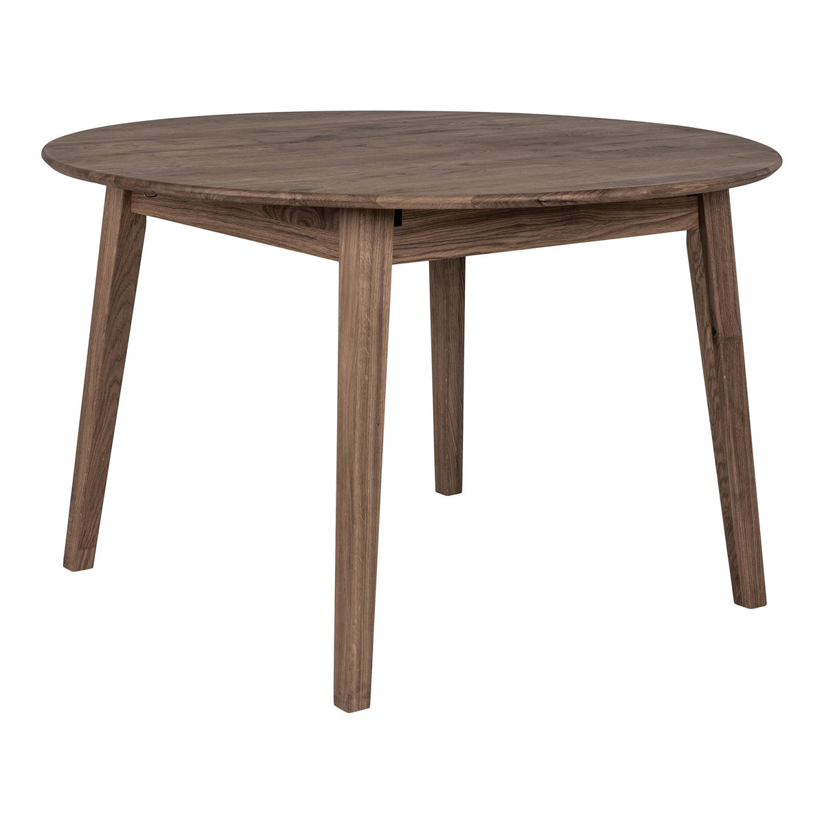 House Nordic, Metz Runt Utdragbart Matbord Ek Rökt Ø118 cm