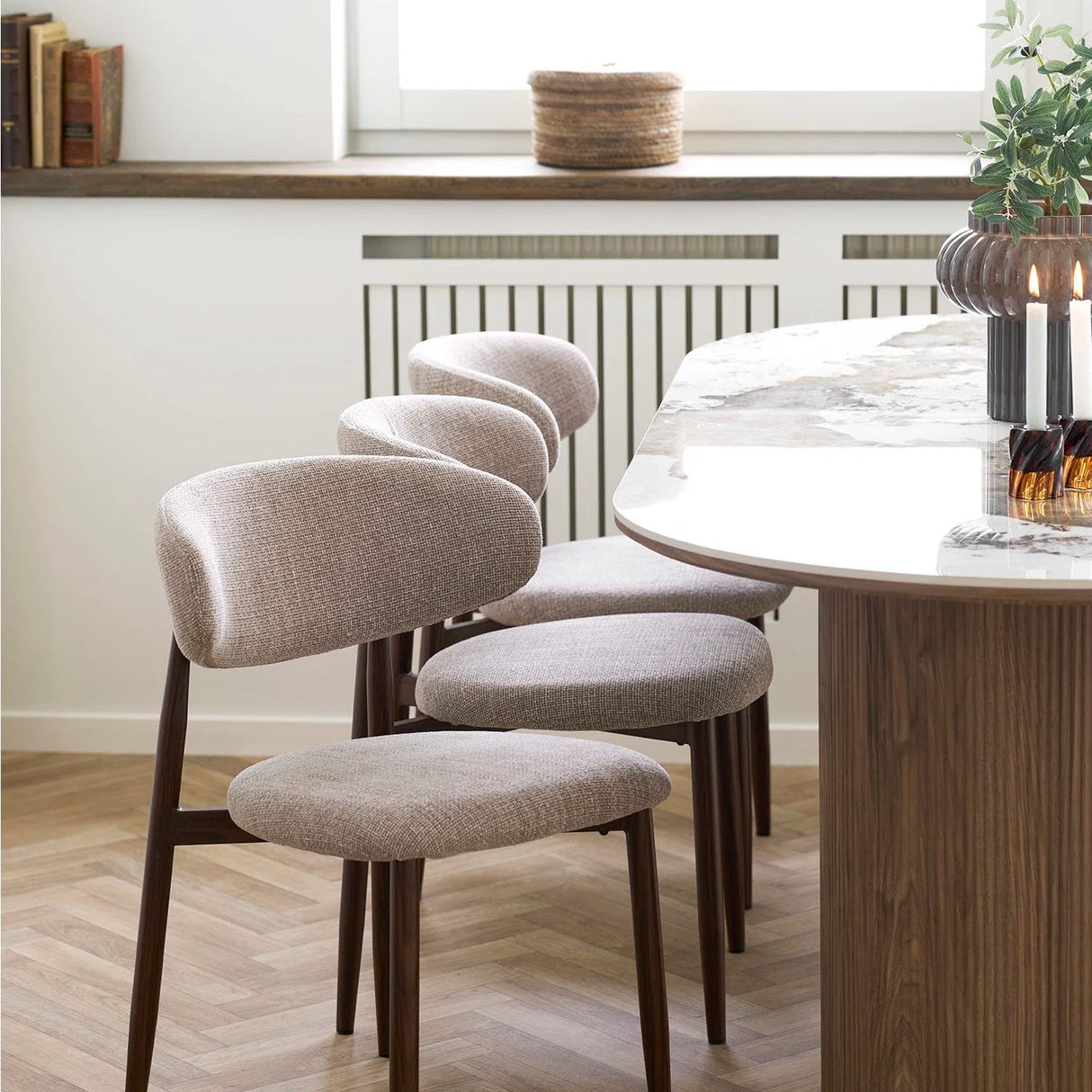 House Nordic, Athens Matbord Vit/Brun 210x100x76 cm