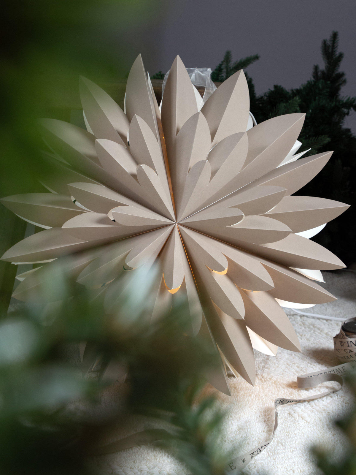 Hyacint Star – Beige 50 cm