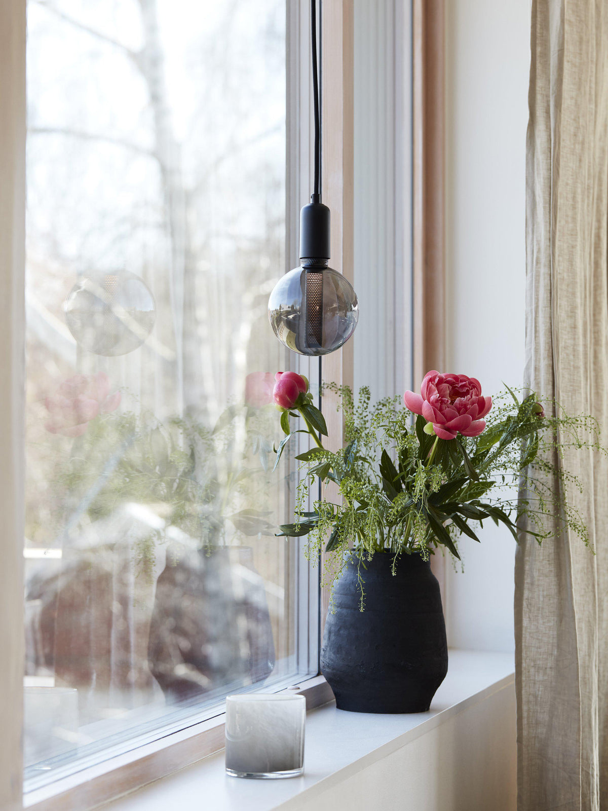 Column Fönsterlampa – Svart, 12,5 cm