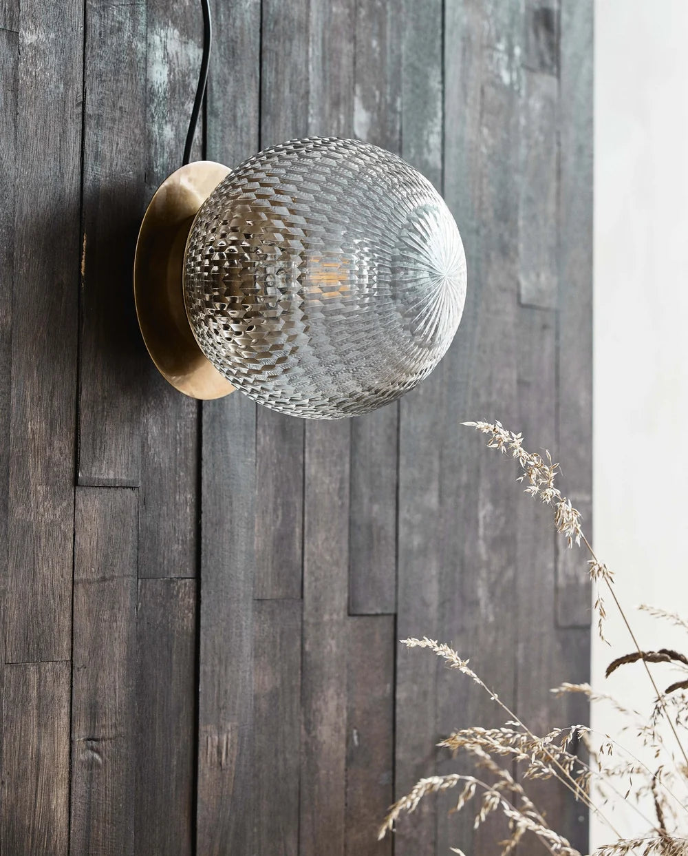 Nordal, ZEUS utomhusvägglampa – guldfinish