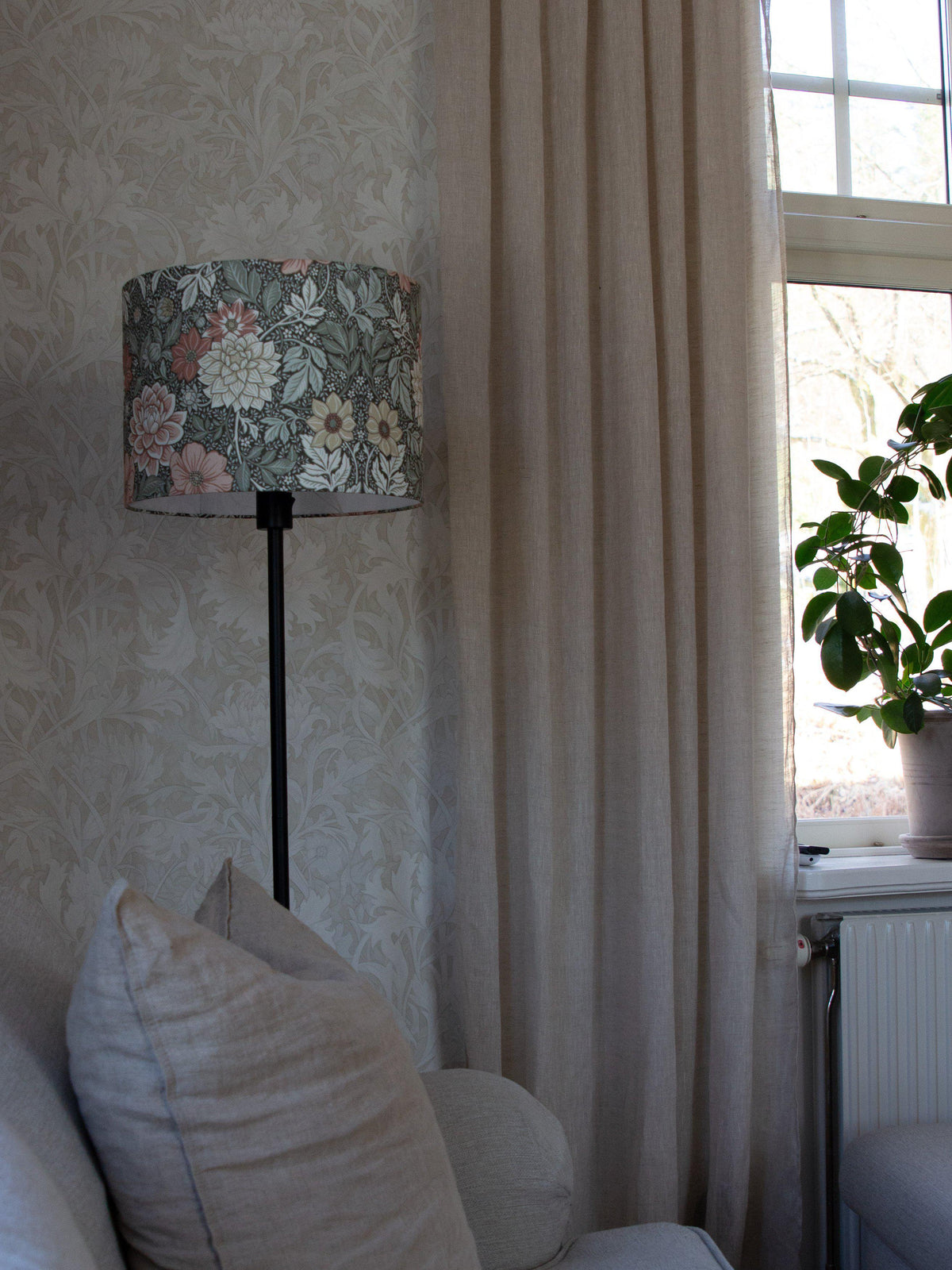 Sara Lampskärm – Dahlia grön 35 cm