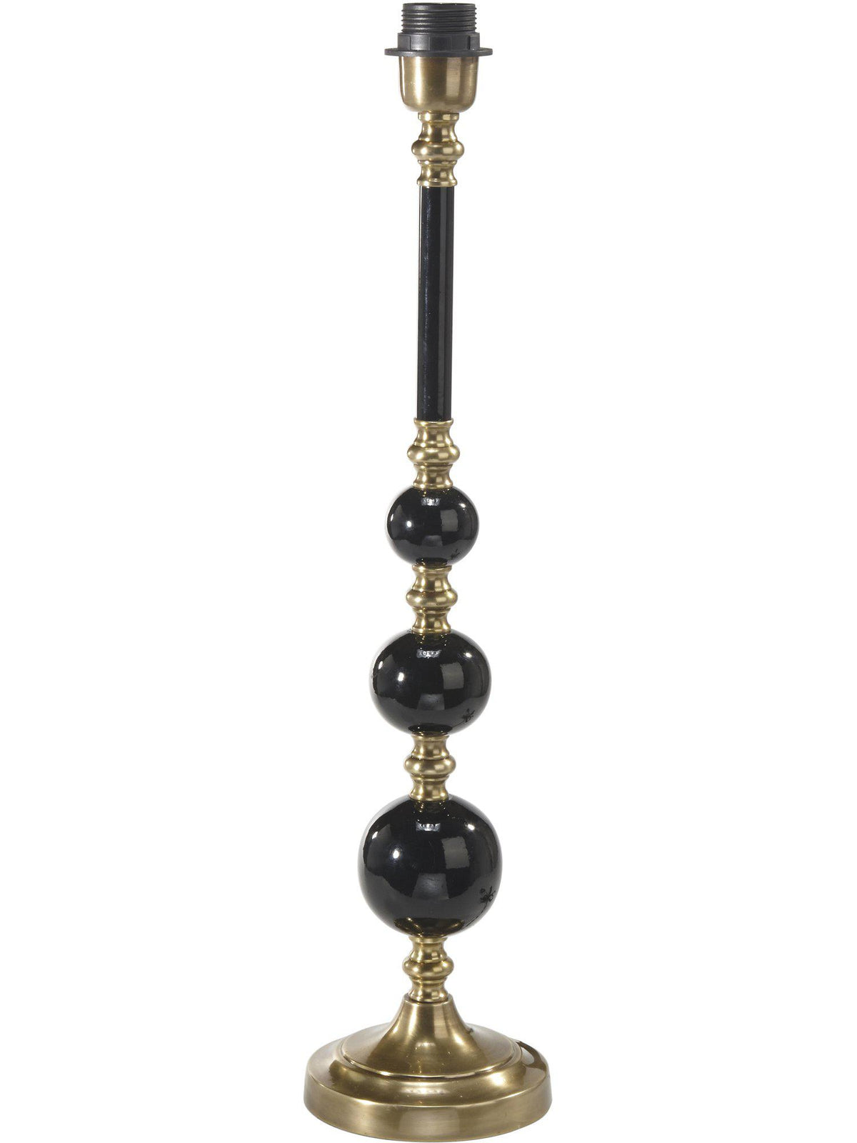 Abbey Lampfot – Svart/Antikmäss 60 cm