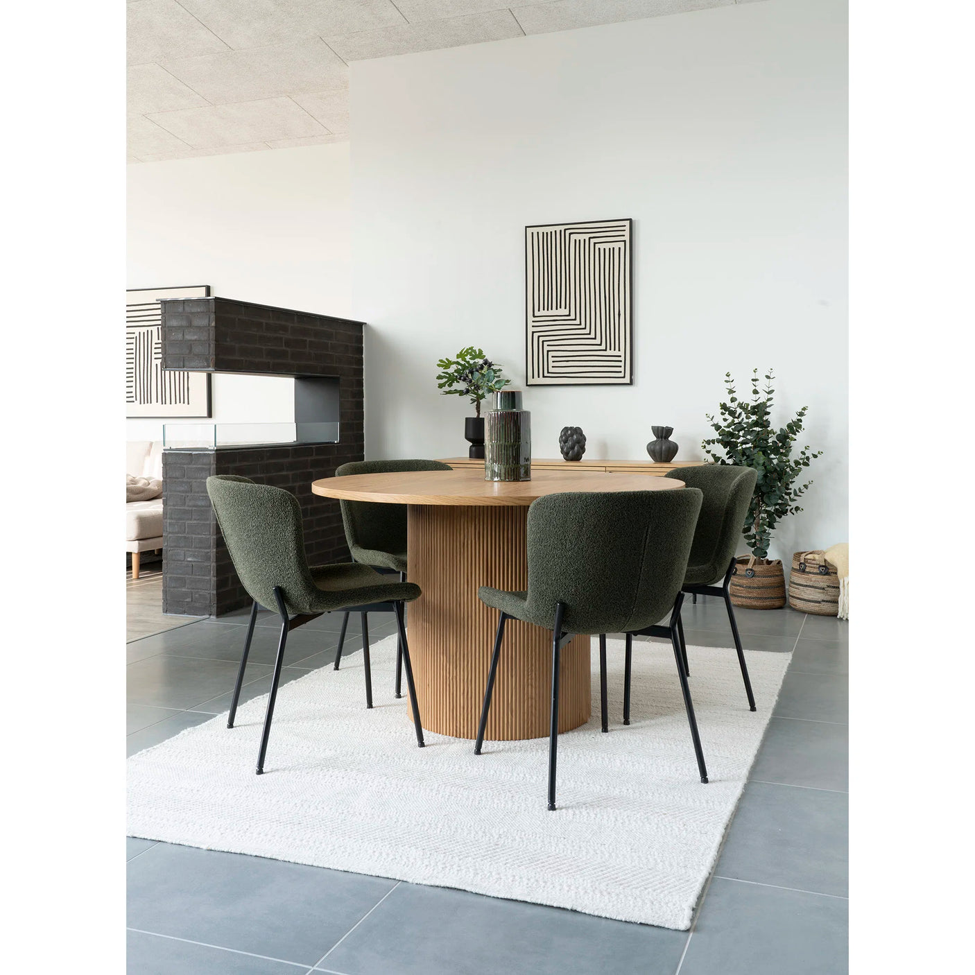 House Nordic, Boavista Runt Matbord Natur Ø120 cm