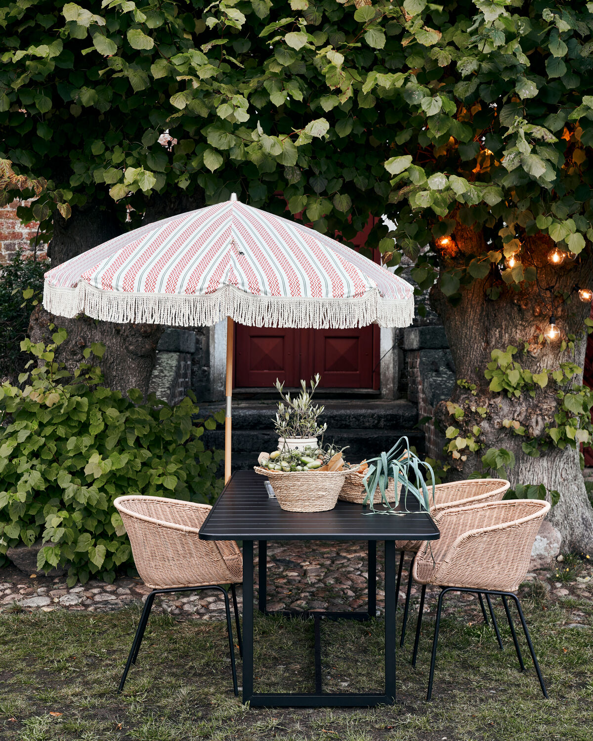 Strandparasoll, HDUmbra, Röd, Grön