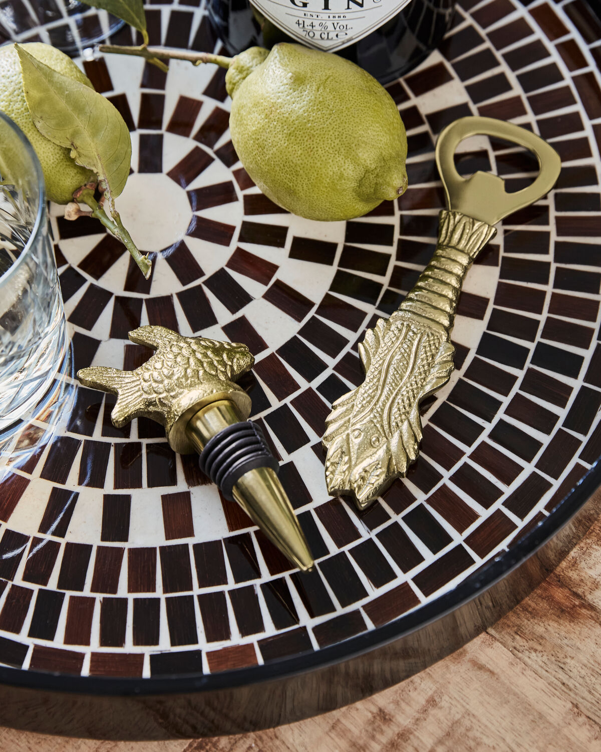 Cocktail Set, HDFish, Antikt guld