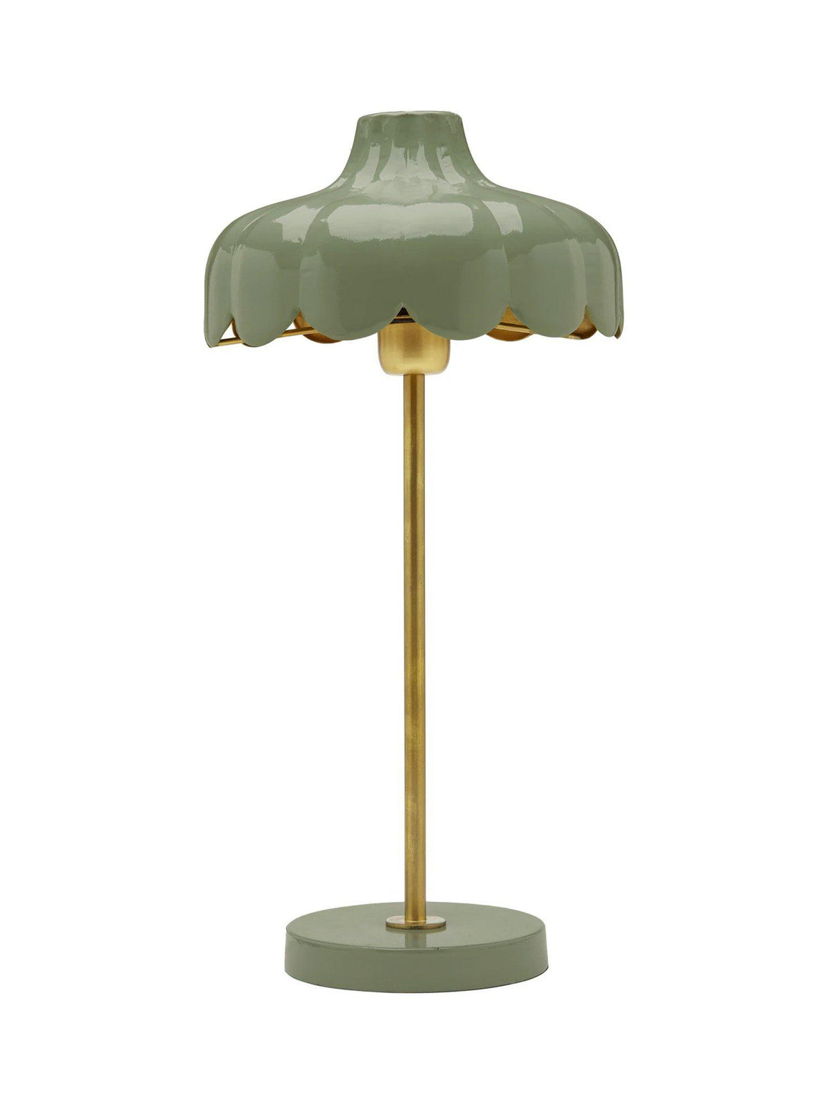 Wells Bordslampa – Mossa/guld 50 cm
