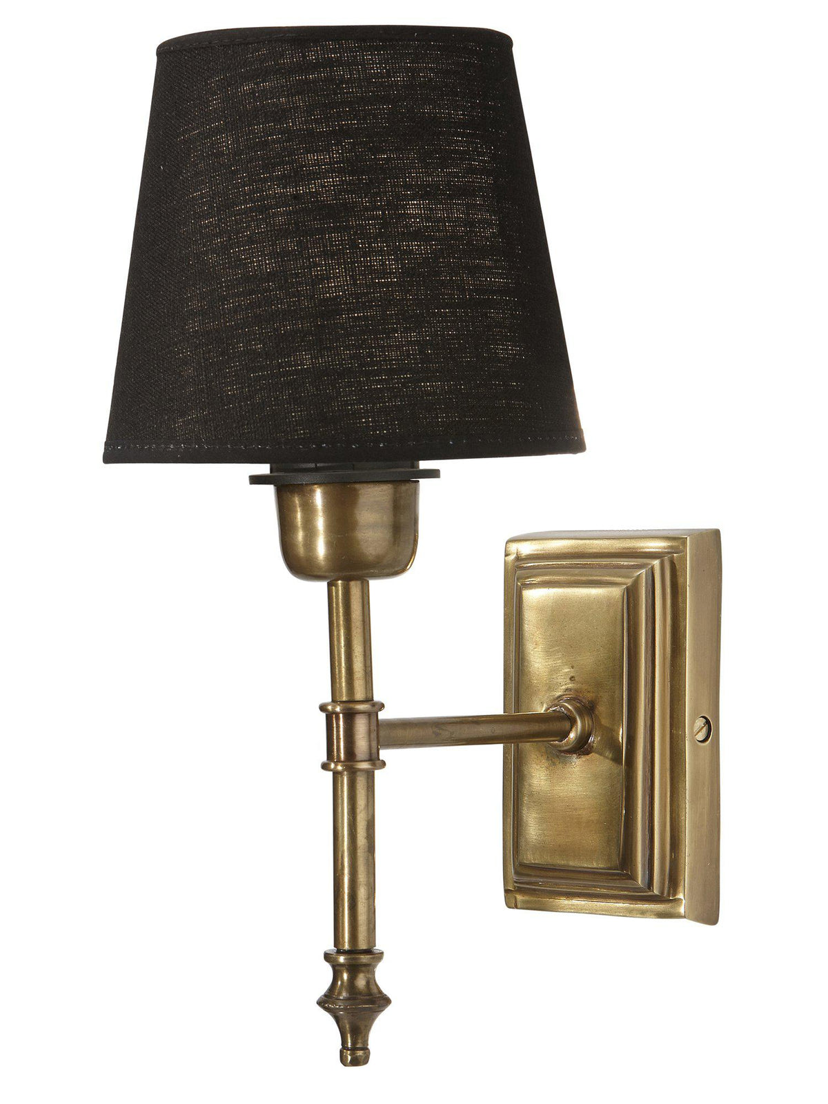 Classic Vägglampa – Med lampskärm antikmässing 27 cm