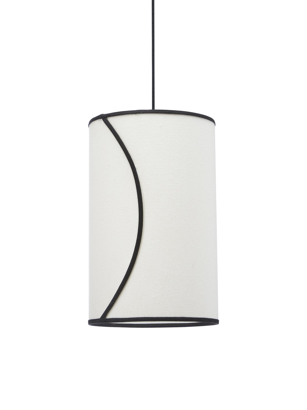 Ava Taklampa – Off-white/svart 25 cm
