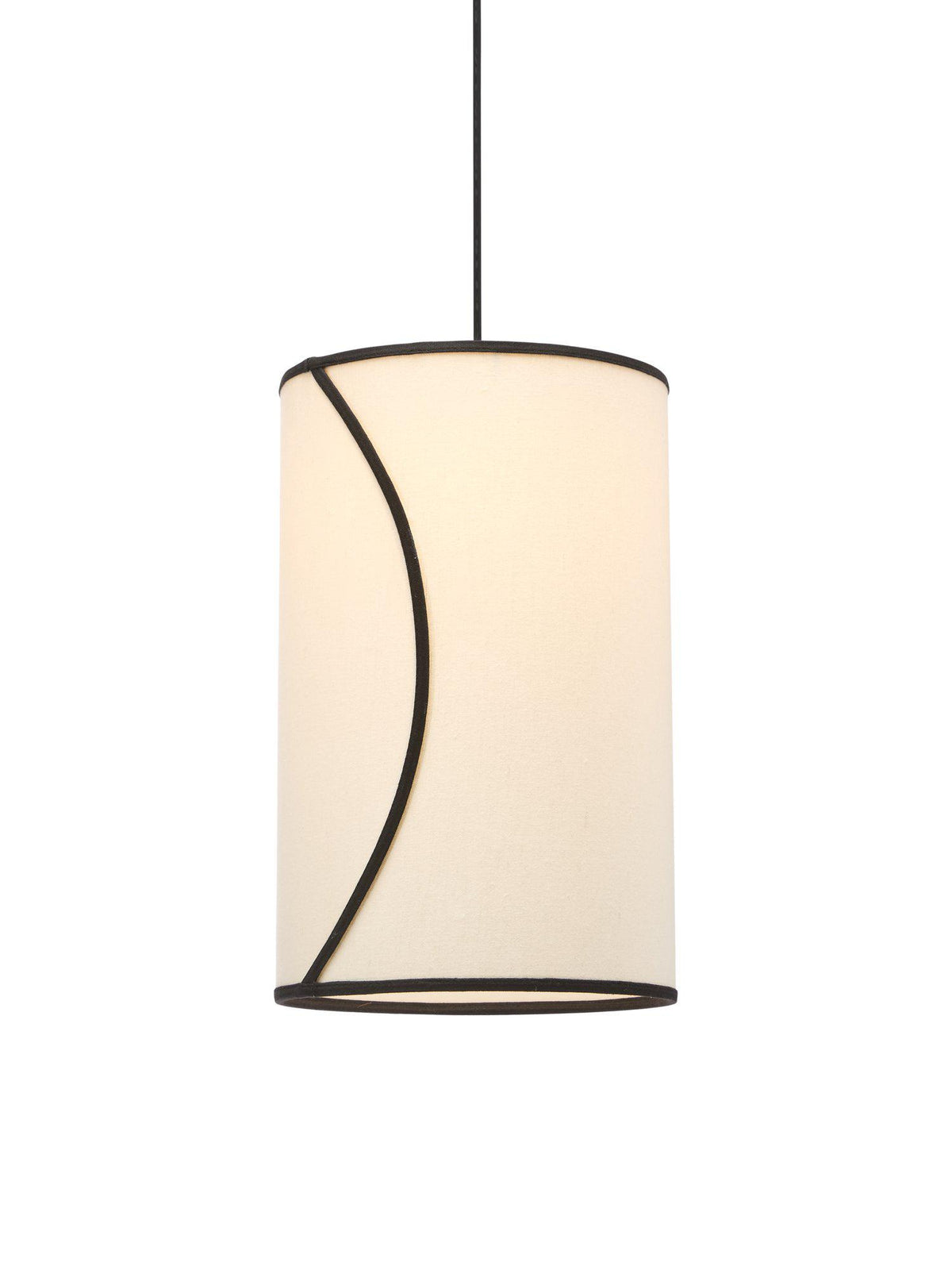 Ava Taklampa – Off-white/svart 30 cm