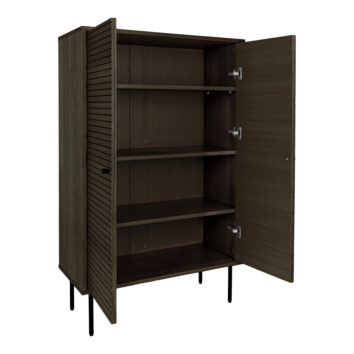 House Nordic, Kyoto Highboard Ekfaner Rökt 2 Dörrar 130 cm