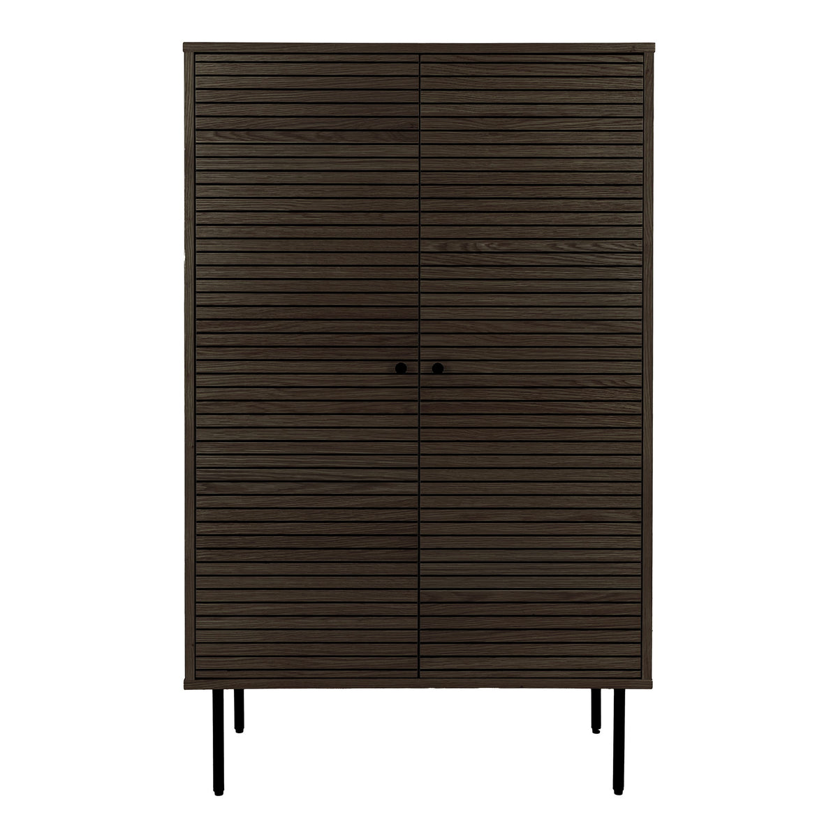 House Nordic, Kyoto Highboard Ekfaner Rökt 2 Dörrar 130 cm